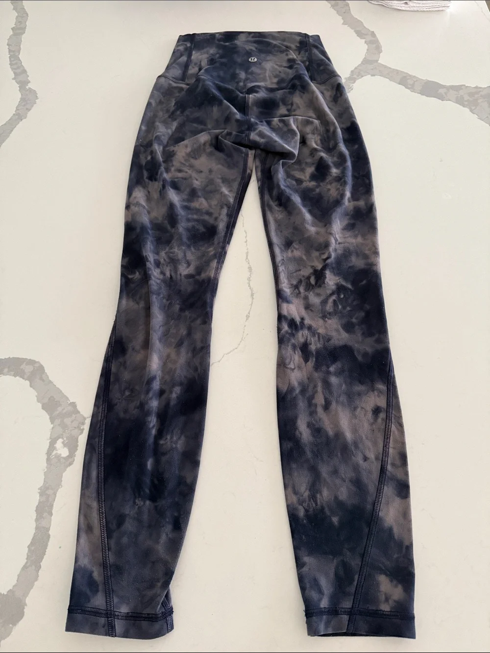 Lululemon Align High-Rise Crop Diamond Dye Blue Leggings